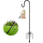 Lakerod 92" Tall Bird Feeder Pole W/ Shepherd Hook - Heavy Duty Rustproof Stand New. Price: $50.41.