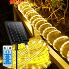 Larger Tube Solar Rope Lights 200LEDS, Waterproof, Rechargeable, Dual Charge, 39 New. Price: $50.98.