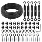 String Light Hanging Kit Outdoor, All-black Wire Inc... New. Price: $56.04.