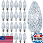 Minetom 50PK C9 Led Christmas Light Bulbs, Dimmable Cool White Strawberry New. Price: $109.50.