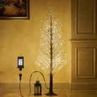 6FT Lighted Alpine Brown Willow Tree With 810 Led Fairy Lights For Christmas New. Price: $199.99.