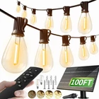 Luckystyle 100FT Solar String Lights Outdoor Waterproof 2200K With Remote & Usb New. Price: $47.45.