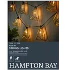 New Hampton Bay Plug-in Outdoor Gold Cage String Lights 10FT 12300-6-BR. Price: $18.40.