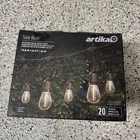 Artika Blaze Solar String Lights 20 Bulbs 42FT Auto Dusk-dawn- Boat Camp Deck Rv New. Price: $39.99.
