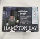 Hampton Bay Smart 24FT Led Color Changing String Lights, 12 Bulbs, Waterproof New. Price: $60.00.