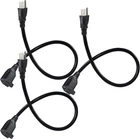 Sparking 1.5FT Short Extension Cord Black Outlet Saver - 1.5FOOT 3 Prong New. Price: $10.44.