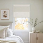 Nicetown Linen Farmhouse French Door Curtain No Drill 26"W X 72"H, Ivory New. Price: $38.26.