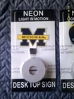 University Of Wolverines Neon Light Motion Desk Top Sign (michigan) New. Price: $7.99.