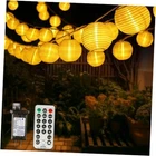 Lantern String Lights Outdoor Plug In, 40FT Connectable Warm White+white New. Price: $39.79.