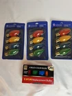 New Christmas Bulbs 4 Packs. Box. 3 Ge, Indoor/outdooor One Holiday. Price: $14.99.