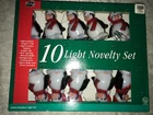 Nos Rare Sterling String Of 10 Penguin Christmas 3D Cartoon Lights Novelty Set New. Price: $35.00.