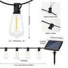 Solar Led String Lights Outdoor 50FT/100FT ST38 Edison Bulb Waterproof Patio New. Price: $32.99.