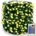 Decute 500 Led 164FT Christmas Tree String Lights Green Wire Dimmable Remote New. Price: $38.98.