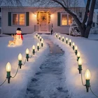 Usokyo 60FT C9 Led Christmas Pathway Lights Outdoor, 40 Warm White Bulbs Wate... New. Price: $89.98.