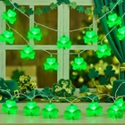 8.5FT Patricks Day Lights Outdoor, Shamrock String Plug With 10 Led New. Price: $15.93.
