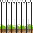 7 Pack 10 Ft String Poles,metal With Fork Lights Outdoor Stri... New. Price: $124.08.
