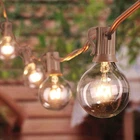 Abeja 50FT Outdoor Patio String Lights With 53 Clear Globe G40 Bulbs,ul Certifie Open. Price: $8.99.