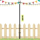 10FT String Light Poles For Outdoors, Outside Deck, Fence, Ba... New. Price: $31.45.