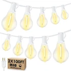 Larkvue 200FT(2X100FT) Outdoor String Lights, Led Patio With 63 Waterp... New. Price: $53.17.