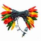 Jinbest 35 Led Red Green Yellow Chili Pepper 18FT Christmas Lights Wire New. Price: $28.88.