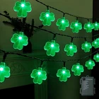 Ljlnion St. Patricks Day String Lights Outdoor, 50 Led 16 Ft Shamrocks Decorativ New. Price: $23.05.