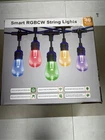 Xmcosy+ Smart Outdoor String Lights, 123FT Patio Waterproof, App Contro New. Price: $63.83.