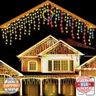 Soshot 49FT 640 Led Outdoor Christmas String Lights 8 Modes W/ Remote & App Cont New. Price: $77.46.