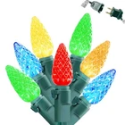 C6 Led Multicolor Christmas Lights 70 Count, 24FT Green Wire, Listed New. Price: $35.98.