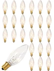 Konictom 25 Candle Light Bulbs,crystal Clear Count (pack Of 1), C26 New. Price: $27.72.
