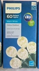 1 Box Philips 60 Sphere Lights Warm White Led Nib Indoor Outdoor Patio Trees New. Price: $11.99.