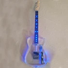 Transparent Acrylic Tele Electric Guitar Blue Led Light 6STRING Solid Maple New. Price: $228.00.