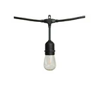 Hampton Bay 24 Ft Black Commercial Grade String Lights 12 Bulbs Open. Price: $25.90.