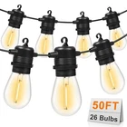 50FT Led Outdoor String Lights Waterproof Patio With 26 Shatterproof S... New. Price: $83.69.
