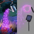 Angmln Solar Waterfall Lights Purple 200LEDS New. Price: $27.99.