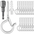 Fsah 24 Pcs Q-hanger Hooks, Screw For Outdoor String Lights, Safety Buc... New. Price: $31.67.