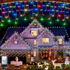1620 Led 164FT Outdoor Christmas Lights, 12 Modes Dimmable Curtain String Lig... New. Price: $115.04.