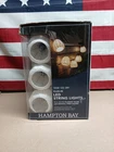 Hampton Bay 11 Ft. Plug-in Mini Bulb Led Natural Fiber String Light (10-HEADS) Open. Price: $24.99.