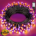 Xmasbokeh Orange Purple 120 Led Lights, 40FT Outdoor String New. Price: $20.00.