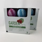 Garden Party 10CT Multicolor Lantern String Light Set White Wire Lot Of 2 Pkg New. Price: $14.24.