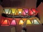 Vintage Lillian Vernon Faux Stained Glass Lantern Light Strand Fully Working New. Price: $39.99.