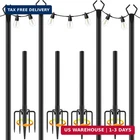 Ailbton 10FT String Poles 4 Pack,light For Outside Lights,outdoor Wi New. Price: $67.42.