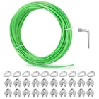 Hannger 1/8" Wire Rope Cable Clip Clamp, 100 Ft Green Pvc Coated Steel ... New. Price: $44.89.