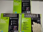 Eco-smart 50-COUNT Ultra Weather-resistant Super-bright Clear C9 Lights Lot Of 3 Used. Price: $38.71.