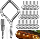 40 Pcs 304 Stainless Steel Eye Screw Hooks For Hanging Heavy Duty.windproof C... New. Price: $35.99.