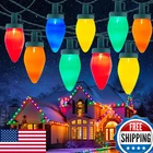 Moonflor C9 Christmas Lights Outdoor 50FEET Vintage String New. Price: $59.79.