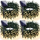 Sanjicha Solar Powered String Lights, 400LED, Multicolor, 4-PACK New. Price: $93.60.