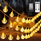 Globe String Lights 49.2 Feet 100 Led, Plug Crystal Fairy Wi... New. Price: $27.51.