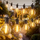 Smartdawn 100FT 50 Led Outdoor String Patio Lights Waterproof Connectable G40 New. Price: $52.28.