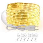 Afirst Led Rope Lights Outdoor Waterproof Connectable 18FT, Warm White New. Price: $38.99.