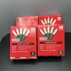 4 Pk String Light 100 Count Clear Set 20' Green Wire Indoor/outdoor New. Price: $27.21.